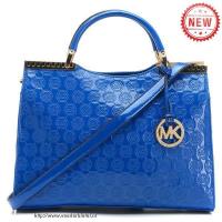 michael kors logo monogram groot blauw bakken Handtassen Fake ca6uw435